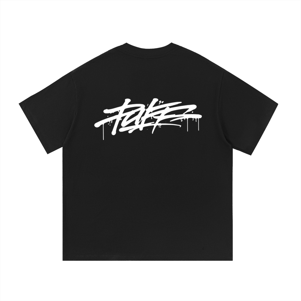 Puff moto simple cotton tee