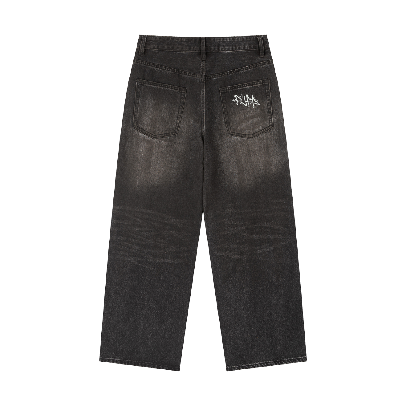 Puff motos Vintage Wash Heavyweight Denim Jeans