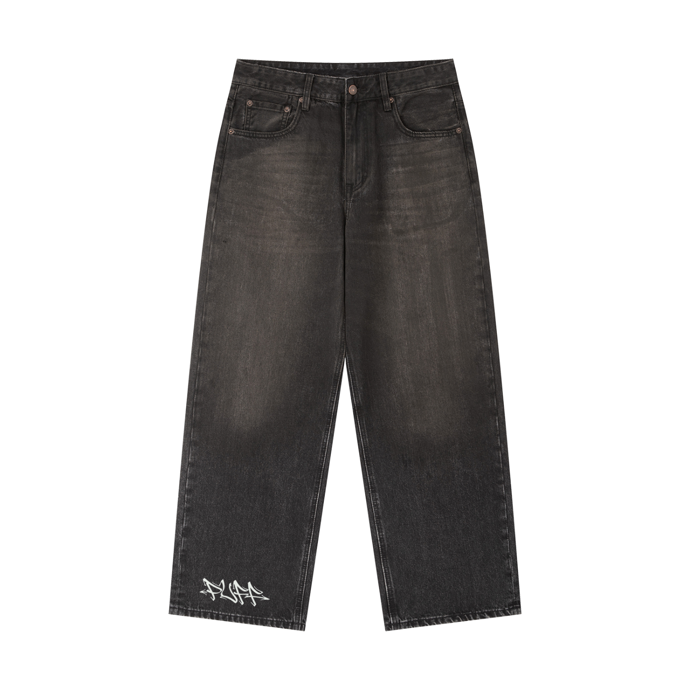 Puff motos Vintage Wash Heavyweight Denim Jeans
