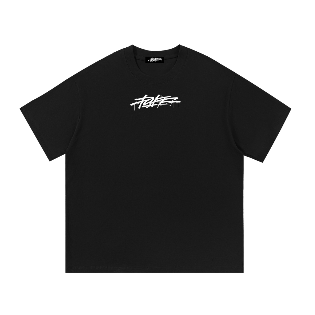 Puff moto simple cotton tee