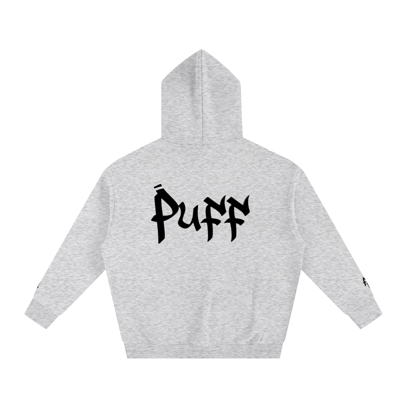 Oversize Fleeced puff moto hoodie